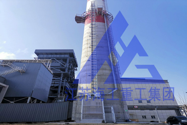烟囱电梯-在韩城发电厂超低排放技改中安全运行