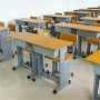 惠济学校课桌椅橡木国学桌折叠